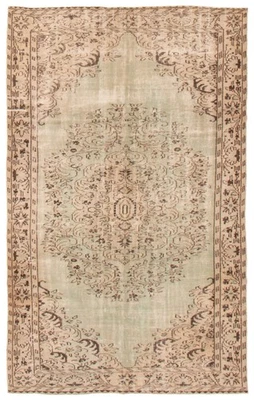 Alfombra oriental tradicional vintage anudada a mano alfombra de lana de 5'9" x 9'1" Foto 1 de 4