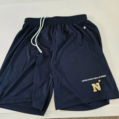 Navy Midshipmen US Naval Academy Basketball Shorts Blue Small - Image 1 of 4