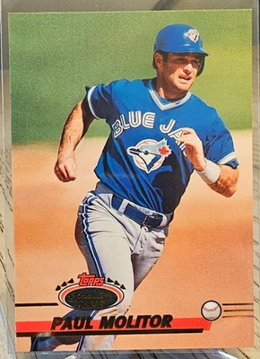 1993 Topps Stadium Club Paul Molitor #627 Brewers - Image 1 of 2