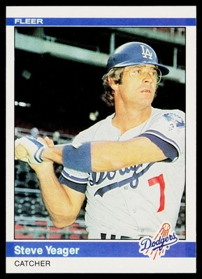 1984 Fleer #117 Steve Yeager - EX - Image 1 of 2