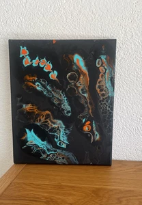 Modernes Acrylbild auf Leinwand / 20x30 cm  / Original / handgemalt / NEU - Bild 1 von 7