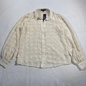 Lulu’s Button Down Blouse Long Sleeve XS NWT - Picture 1 of 7