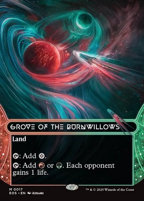 Grove of the Burnwillows x1 1x FOIL Borderless Edge of Eternities EOS NM MTG - Image 1 of 1
