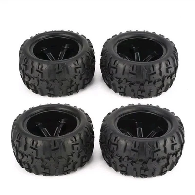 4x 17mm Hub Wheel Rim Tires for 1/8 Monster Truck Traxxas HSP HPI Racing RC Car - Image 1 of 3