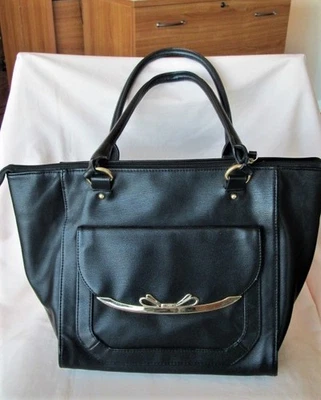 Bolso de Mano Llulu Guinness Vintage - Se Adapta a una Laptop - Negro - Perfecto para el Trabajo Foto 1 de 4