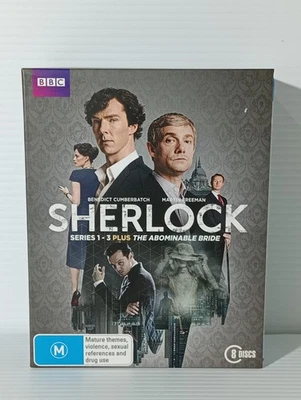 BBC Sherlock: Complete Series 1-3 + Abominable Bride 8-Disc DVD Set Brand New - image 1 of 4