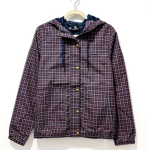 NWT: Volcom - Women's Enemy Stone Windbreaker - Midnight Blue Plaid (size S) - Picture 1 of 7