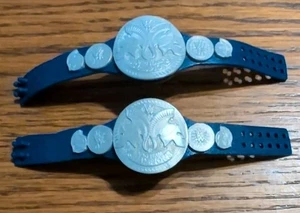 WWE Elite Series Smackdown TAG TEAM CHAMPIONSHIPS Par de Cinturones Azules - Imagen 1 de 4