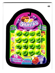 Pegatina de parodia Squinties 2011 Wacky Packages Squinkies Tiny Toys - Imagen 1 de 2