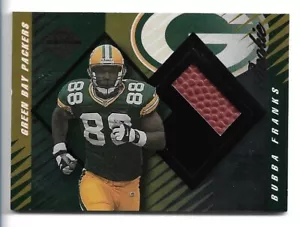 Bubba Franks 2000 Leaf Limited Rookie #417/500 juego usado fútbol reliquia empaquetadores - Imagen 1 de 2