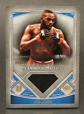 2017 UFC Museum Collection Meaningful Material Relics Gold MMR-JJ Jon Jones 5/10 - Image 1 of 2
