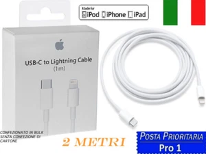 CAVO DATI  TIPO TYPE C FAST ORIGINALE Ligtning  IPHONE Xs 11 12 13 14 PRO MAX - Foto 1 di 1