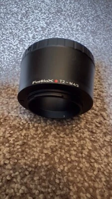 MICO FOUR THIRDS TO T2 ADAPTER.  Plus MACRO REVERSE RING 52mm. - Image 1 of 4