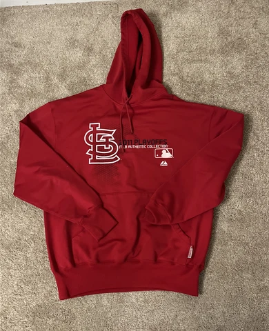 Majestic MLB St. Louis Cardinals Baseball Hoodie Sweatshirt - Mens Large Cover