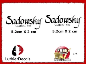 Sadowsky Guitar Decal Headstock logo inlay Restoration Waterslide 274