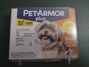 PetArmor Plus Flea and Tick Prevention for Small Dogs 5-22 lbs - 6 Applications