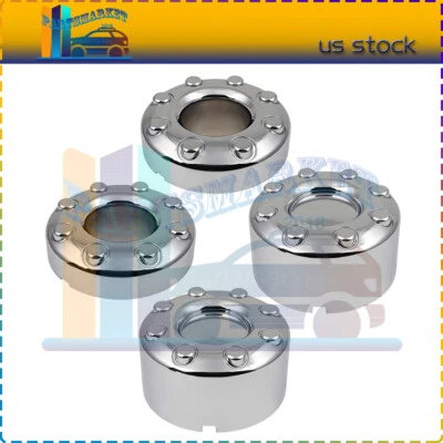 4 For Ford F350 Super Duty Dually Wheel Center Hub Caps 8 Lug Rim Lug Cover Hubs - Image 1 of 4