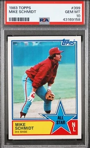 1983 Topps — All-Star⭐️ — Mike Schmidt — 💎 MINT PSA 10 — pop 145 -NEW (Nov2024) - Picture 1 of 3