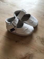 Baby Paws Shoes White Leather 0-6months