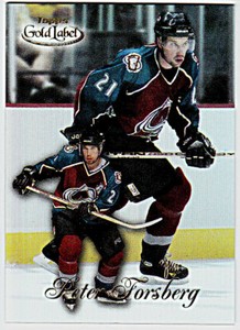 1998-99 TOPPS GOLD LABEL CL. 1 #21 PETER FORSBERG Colorado Avalanche Hockey Card