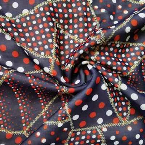 58'' Wide By Yards Gold Bronzing Chiffon Fabric Polka Dots Dress Material - Picture 1 of 6