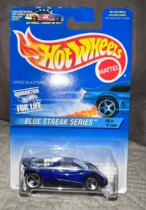 Hot Wheels Blue Streak Series Speed Blaster Car Blue Diecast 1/64 Scale #576 - Picture 1 of 2