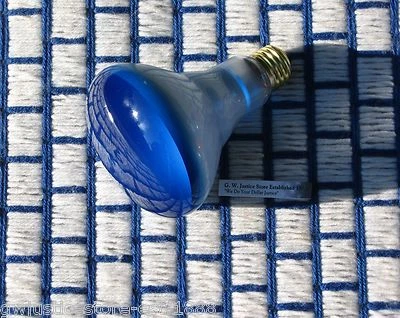 NEW 65 WATT R30 BLUE BR30 Regular 130V surge rated FLOOD 65w LIGHT BULB 65BR30 - Image 1 of 3