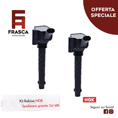 Kit 2 Bobine d'Accensione NGK Alfa Romeo Giulietta 1.4 Bi-Fuel 120 CV 1.4 TB - Immagine 1 di 2