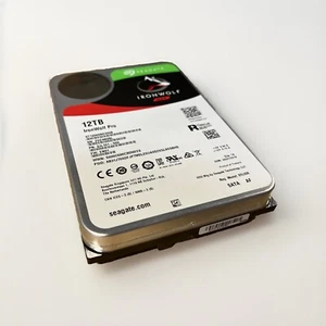 Seagate IronWolf Pro 12TB 7200RPM NAS 3.5" SATA 6.0Gb/s (ST12000NE0008) VGood - Picture 1 of 2