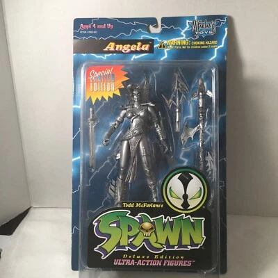 Figura de acción McFarlane Toys Angela edición limitada especial plateada Spawn Foto 1 de 4