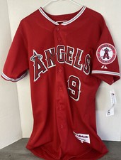 Vintage Majestic Anaheim Los Angeles Angels Chone Figgins #9  Red Jersey  NWT!