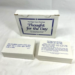 Edgar Cayce Readings Card Deck Thought For The Day Inspiration Vintage 1971 RARE - Picture 1 of 10