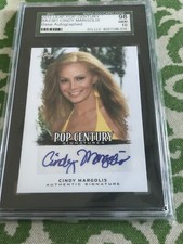 2012 Leaf Pop Century Signatures CINDY MARGOLIS Signed Card SGC 10