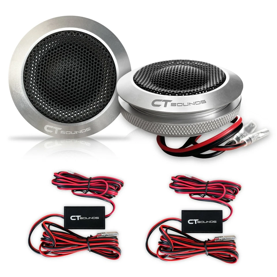 CT Sounds Meso 25mm 100 Watt Flush-Mount Silk-Dome Tweeters, Pair - Image 1 of 4