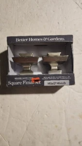 Juego final de llamaradas acabado níquel cepillado mejores hogares y jardines nuevo en caja - Imagen 1 de 2