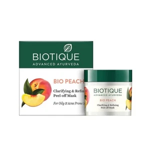 Biotique Bio Peach Clarifying and Refining Peel Off Mask for Oily Skin 50gm, - Picture 1 of 3