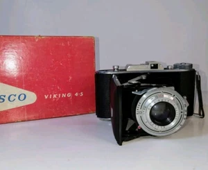 Vt Ansco Viking 4.5 W/ Agfa Agnar 105 Lens ,Box Included VG - Picture 1 of 14