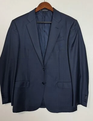 Chaqueta deportiva traje de dos botones azul liso línea G Emporio Armani talla 40 R #209 Foto 1 de 4