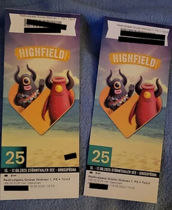 Zwei Highfield Festival Tickets Grüner Wohnen 2025 - Bild 1 von 1