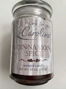 Time For You Carolina Scented Candle Cinnamon spice 16 OZ ounce New Retired!!!! - Picture 1 of 3