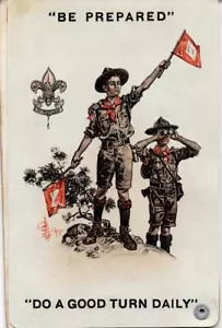ORIGINAL 1917 BOY SCOUT OF AMERICA RIVET CORNER MEMBERSHIP CARD (V.KIMBALL) BK50 - Picture 1 of 4