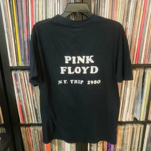 Pink Floyd Vintage Tour Shirt Chicago Rocks N.Y. Trip 1980 Size XL 46-48 - Picture 1 of 6