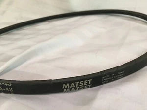 Cinturón Tindall Three Five A-43 Matset V-Belt Hecho en Taiwán Nuevo - Imagen 1 de 6