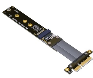 PCI-E 4x to M.2 NVMe SSD Riser adapter Card Extender Cable Gen 3.0 Full Speed - Bild 1 von 3