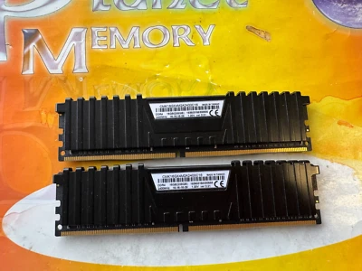 PC4-19200 16GB (2x8GB) DDR4 2400 NON ECC Desktop Memory CMK16GX4M2A2400C16 3.21 - Image 1 of 3