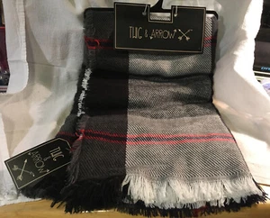 TWIG & ARROW ~ KARO DECKE SCHAL NEU mit Etikett - Bild 1 von 3