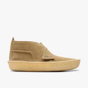 Clarks Men's Desert Rain Dark Sand Suede 26180625 - Picture 1 of 6