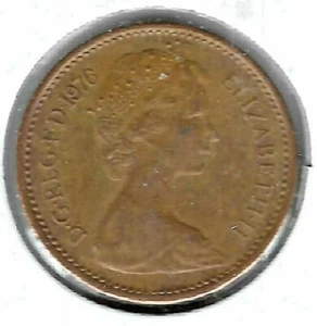 1976 Great Britain Circulated Half New Penny Elizabeth II Coin! - Bild 1 von 2
