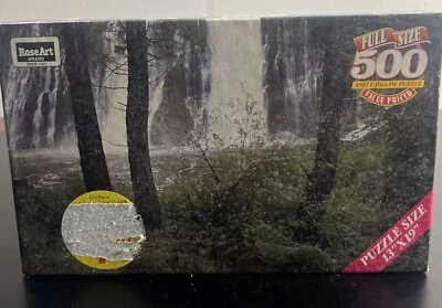 玫瑰艺术拼图伯尼瀑布,加利福尼亚州 500 件拼图瀑布复古 1995 — 第 1/2 张图片