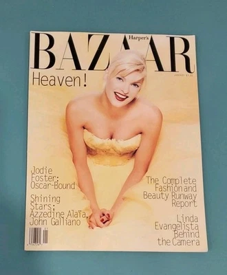 Harper's Bazaar Magazine Linda Evangelista Cover January 1995 - Imagem 1 de 4